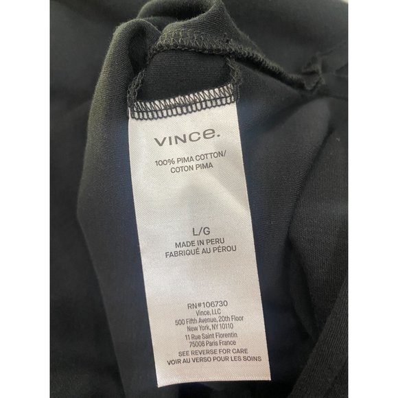 Vince Black Sleeveless Square Neck Wrap Mini Dress Women's Size Large L - Picture 11 of 11